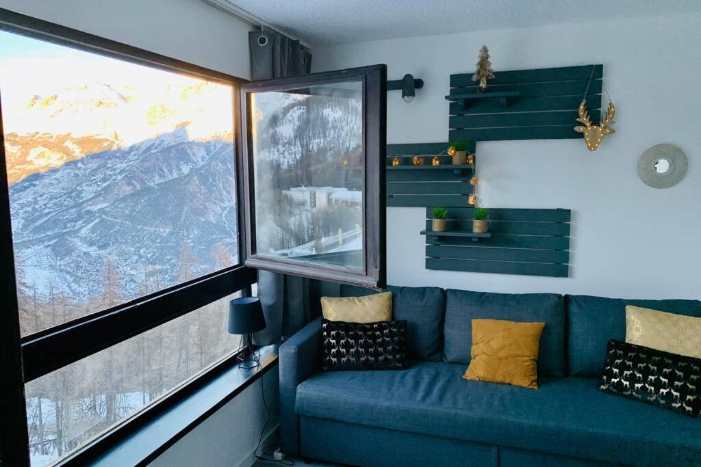 Studio 1600 Pied Des Pistes Avec Magnifique Vue Puy-Saint-Vincent Ngoại thất bức ảnh