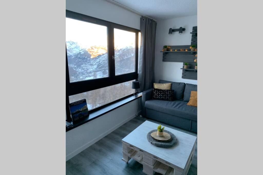 Studio 1600 Pied Des Pistes Avec Magnifique Vue Puy-Saint-Vincent Ngoại thất bức ảnh