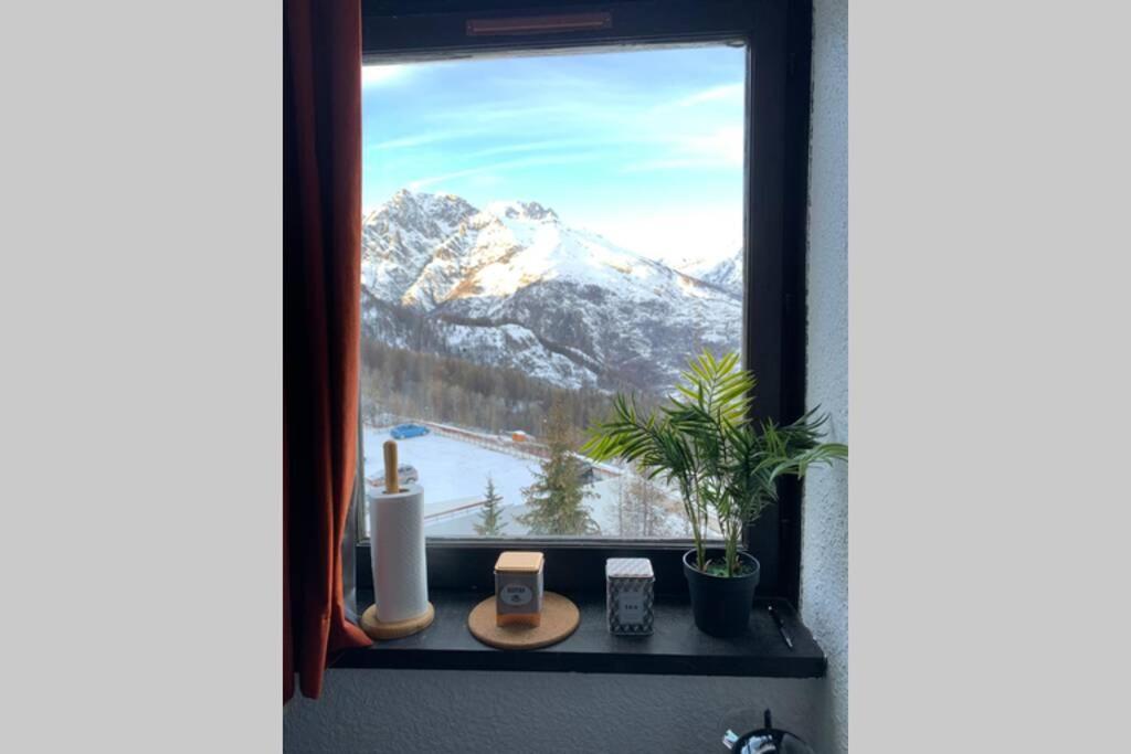 Studio 1600 Pied Des Pistes Avec Magnifique Vue Puy-Saint-Vincent Ngoại thất bức ảnh
