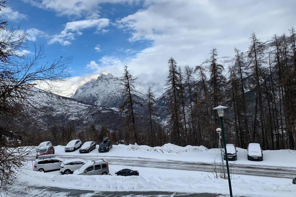 Studio 1600 Pied Des Pistes Avec Magnifique Vue Puy-Saint-Vincent Ngoại thất bức ảnh